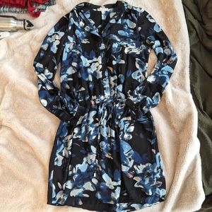 lovely lightweight watercolor floral print dress